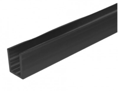 Нижний швеллер 12,2х18,9 мм L-3000 мм, алюминий, черный