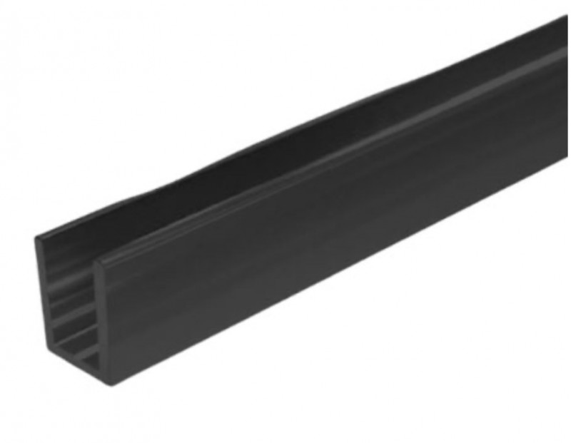 Нижний швеллер 12,2х18,9 мм L-3000 мм, алюминий, черный