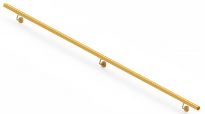 Пристенный поручень Inoxstore 40х40 мм, L - 3000 мм, AISI 304, золото