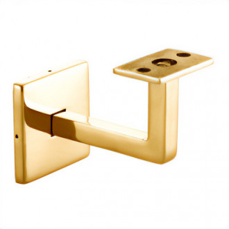 Держатель поручня Inoxstore профильный, AISI 304, золото