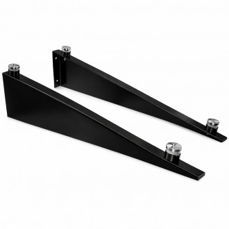 Комплект креплений для стеклянного козырька SKY HOLD, 711 мм, черный, AISI 304