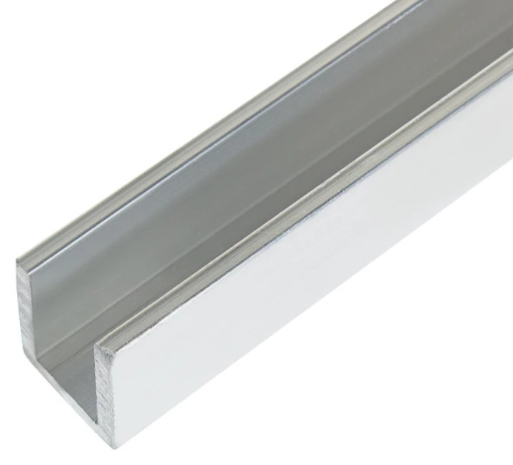 Алюминиевый профиль  под стекло 12 мм