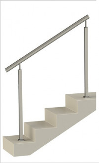 Ограждения нержавеющей стали с квадратными стойками