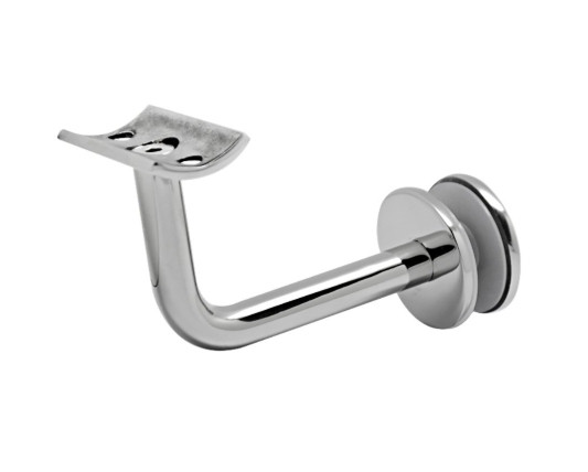 Держатель поручня Inoxstore на стекло, ложемент под Ø 42,4 мм/50,8 мм, полированный, AISI 304