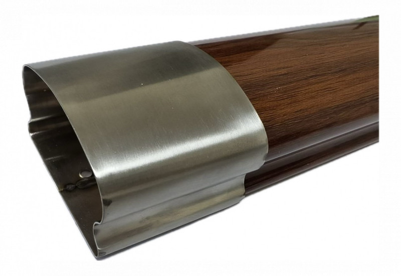 Соединитель Inoxstore фигурного поручня ПВХ, сатинированный, AISI 304