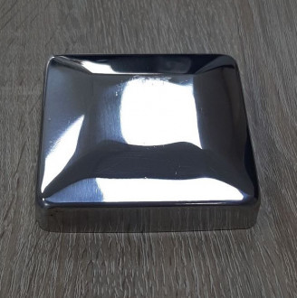 Декоративная крышка Inoxstore "Модерн" 80х80х0,8 мм Ф0мм, полированная, AISI 304