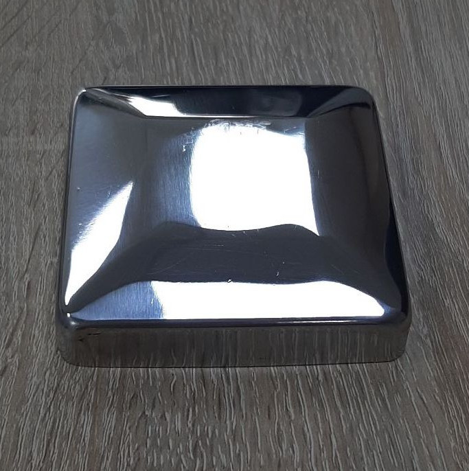 Декоративная крышка Inoxstore "Модерн" 80х80х0,8 мм Ф0мм, полированная, AISI 304