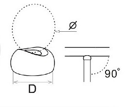 Наконечник Inoxstore "Сфера" Ф38,1 мм, для поручня Ø 42,4 мм, прямой, полированный, AISI 304