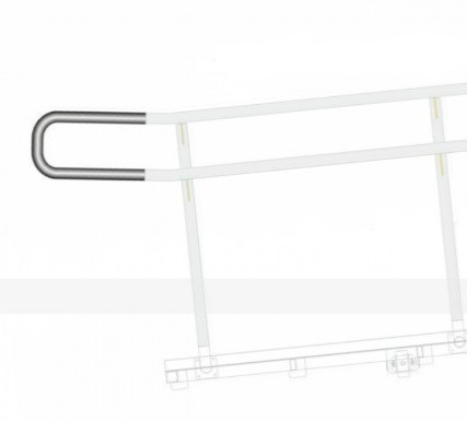 Окончание поручня пандуса Inoxstore  Ø42,4 мм