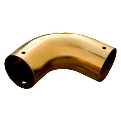 Поворот Inoxstore Ø 49 мм - 90°, наружный, AISI 304, золото