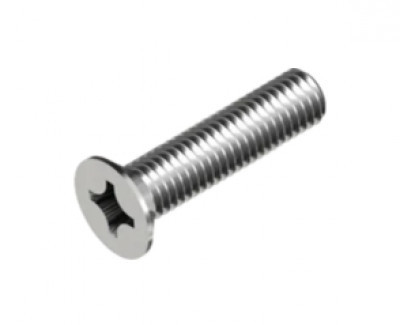 Винт М5х40 мм, потай, цинк белый