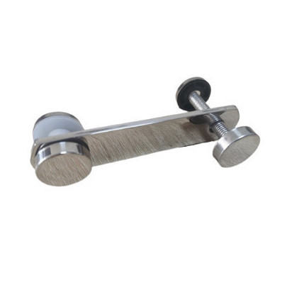 Стеклодержатель Inoxstore пластинчатый 23х115 мм, шайба 25 мм, под Ø 38,1 мм, под стекло 8-10 мм односторонний, полированный, AISI 304