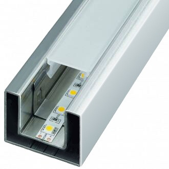 Поручень нержавеющий, профильный  с LED подсветкой