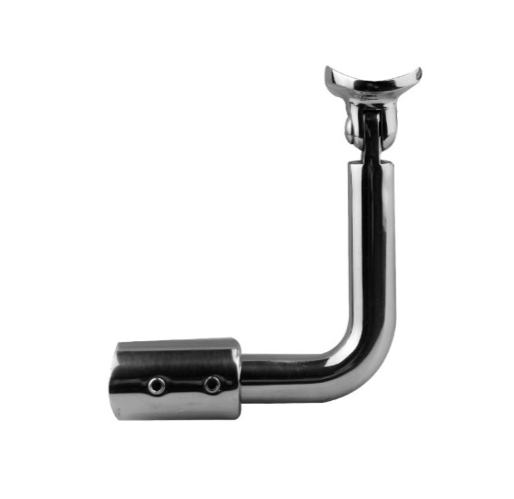 Держатель поручня  Inoxstore к стойке Ø 38,1 мм, ложемент-шарнир Ø 42,4 мм/50,8 мм, полированный, AISI 304