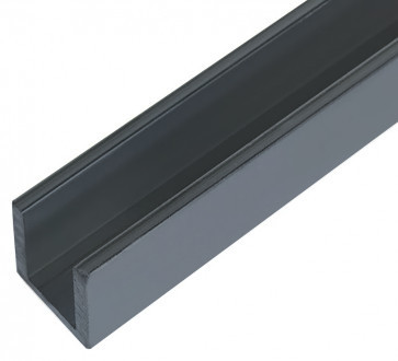 Поручень Inoxstore П-образный под стекло, алюминий, покрытие RAL 7024