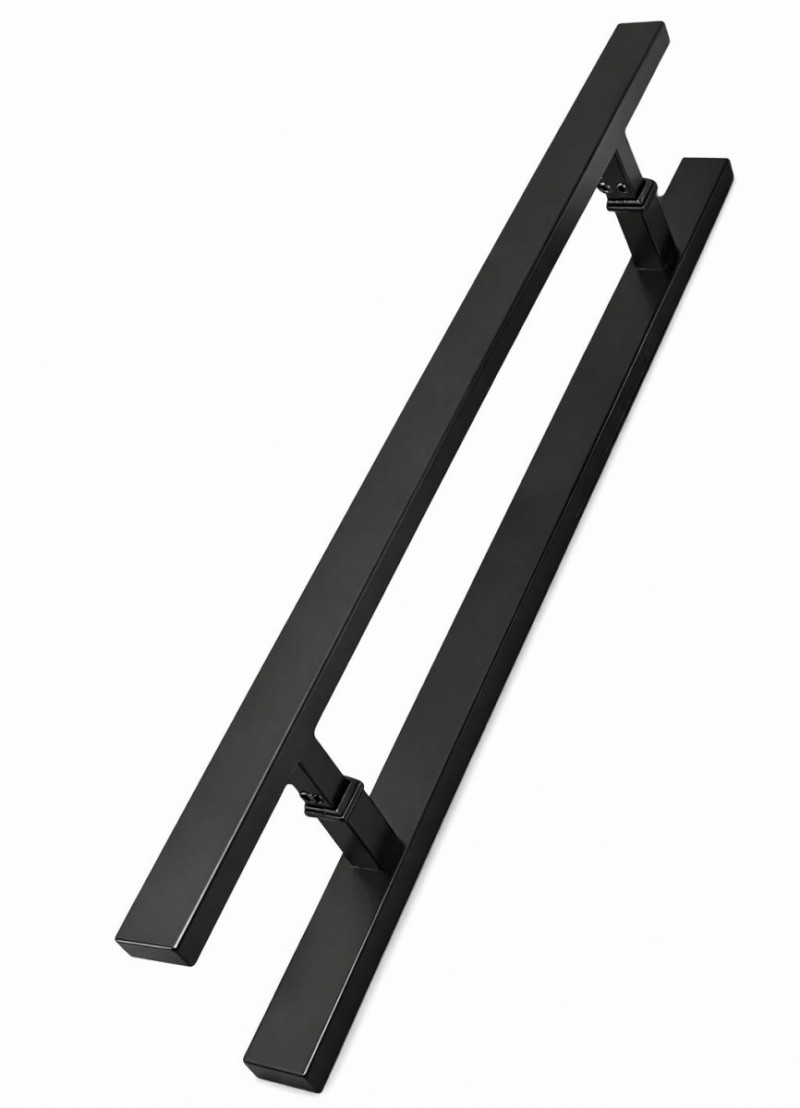 Ручка-скоба 40х20х1100х1400 мм, двусторонняя, черная, AISI 304