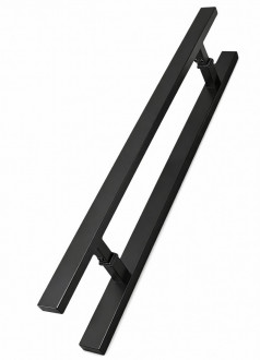 Ручка-скоба 40х20х1100х1400 мм, двусторонняя, черная, AISI 304