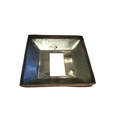 Декоративная крышка Inoxstore "Пирамида" 100х70х0,8 мм под трубу 50х25 мм, полированная, AISI 304