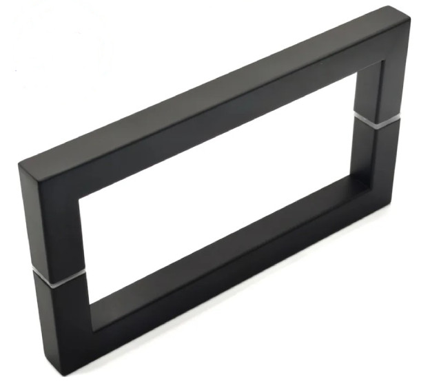 Ручка для душевой кабины, 19х19х222 мм, цвет чёрный, AISI 304