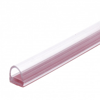 Уплотнитель для стекла Inoxstore, самоклеющийся, под стекло 8-10 мм, длина 2500 мм, для душевой кабины, ПВХ, прозрачный