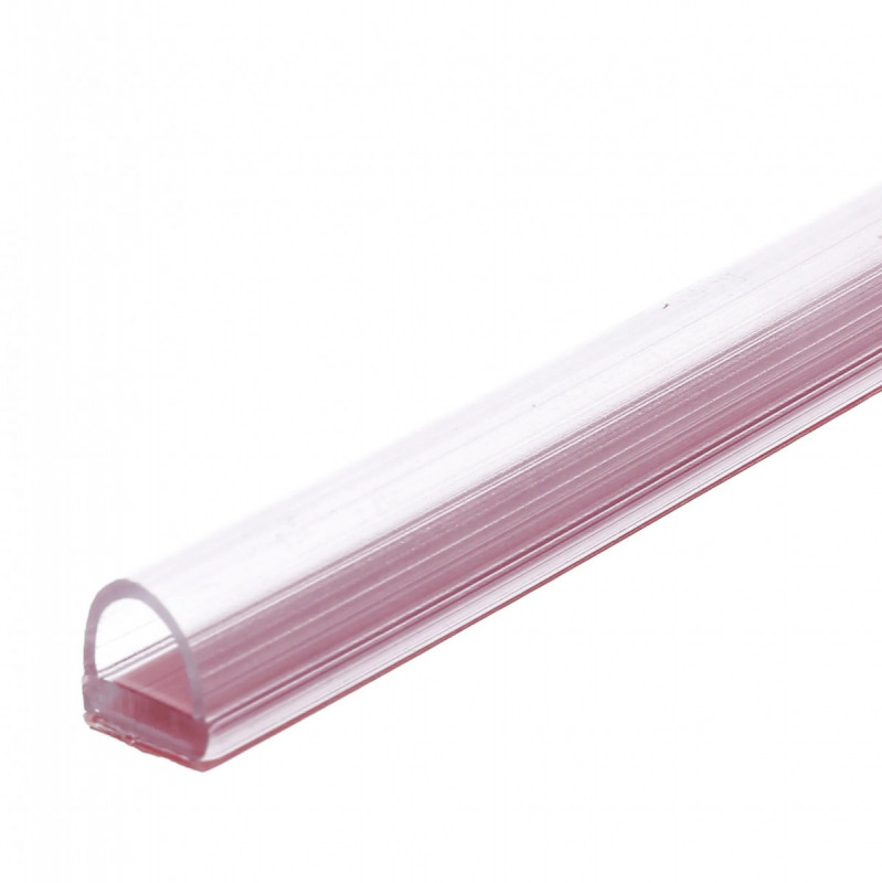 Уплотнитель для стекла Inoxstore, самоклеющийся, под стекло 8-10 мм, длина 2500 мм, для душевой кабины, ПВХ, прозрачный