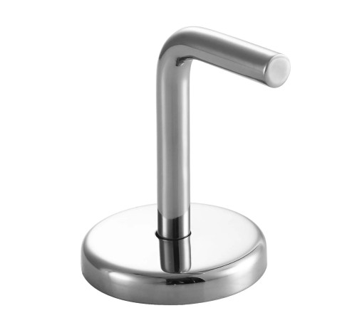 Держатель поручня Inoxstore с крышкой Ø 75х12 мм, без ложемента, полированный, AISI 304