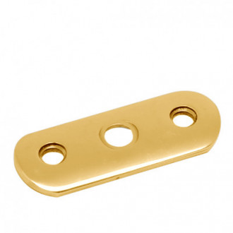 Ложемент Inoxstore овал, под круглую трубу, AISI 304, золото