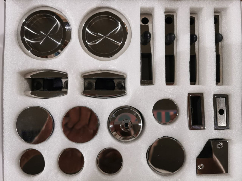 Комплект фурнитуры Inoxstore F-3 для душевой кабины, полированный, AISI 304