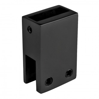 Соединитель стекло- труба 30х10 мм вертикальный, цвет черный, AISI 304