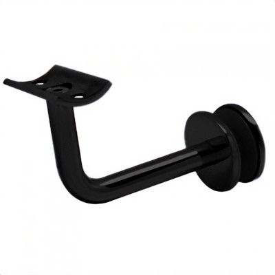 Держатель поручня Inoxstore на стекло,  AISI 304, матовый RAL 9005