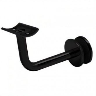 Держатель поручня Inoxstore на стекло,  AISI 304, матовый RAL 9005