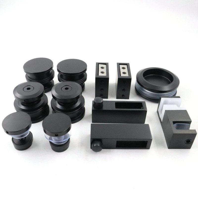 Комплект фурнитуры Inoxstore D-2 для душевой кабины, чёрный, AISI 304