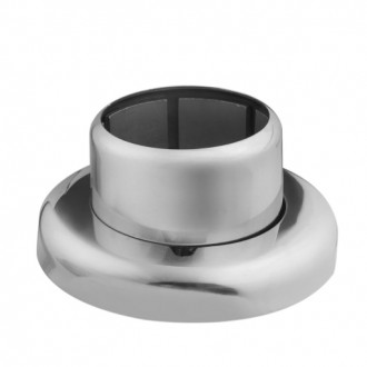 Крепление стойки Inoxstore Ø 38,1 мм, с крышкой Ø 100 мм,  полированное, AISI 304