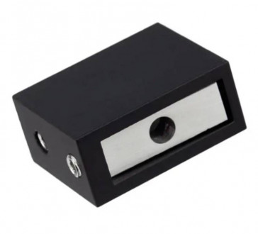 Соединитель стена-труба 30х10 мм, цвет черный, AISI 304