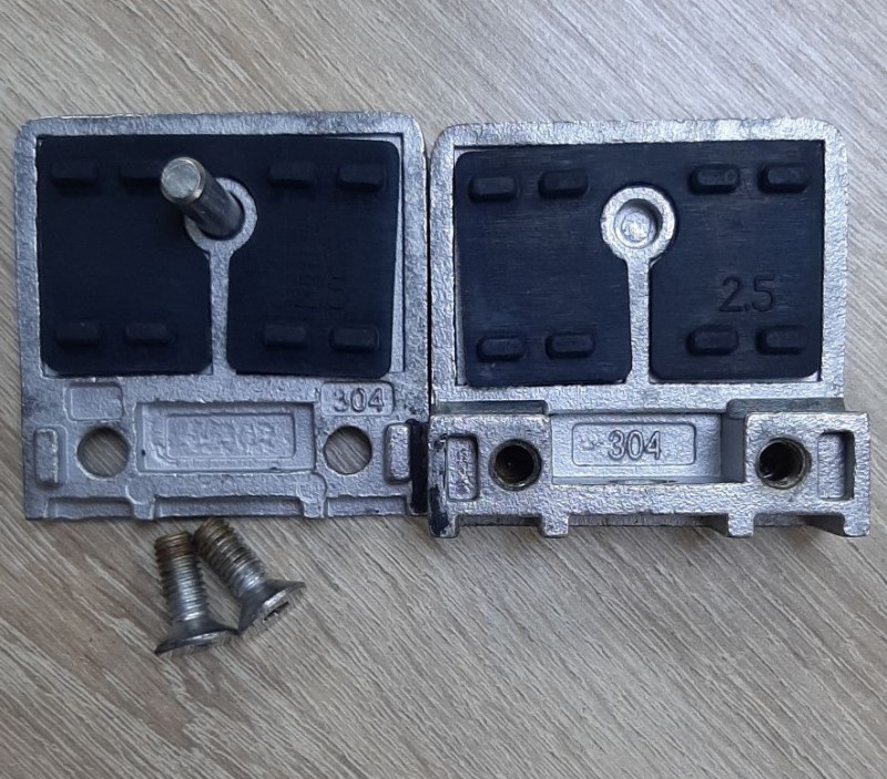 Стеклодержатель Inoxstore литой квадратный 55х55х27 мм / Ø 0 мм, под стекло 12 мм, полированный, AISI 304