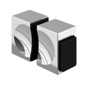 Ручка-кноб с отбойником Inoxstore для душевой кабины, полированная, AISI 304