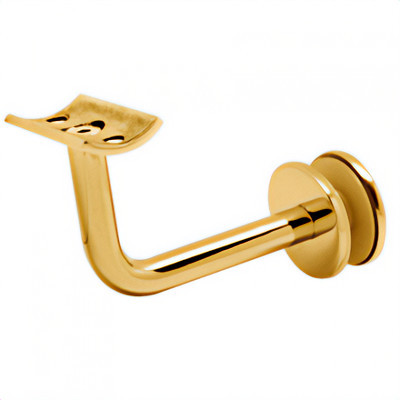 Держатель поручня Inoxstore на стекло,  AISI 304, золото