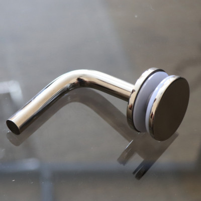 Держатель поручня Inoxstore на стекло, без ложемента, приварной, полированный, AISI 304