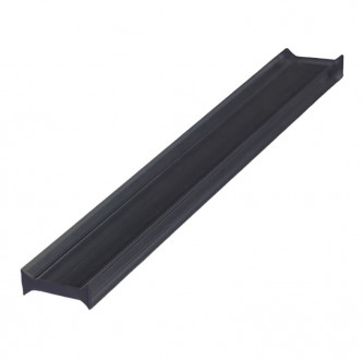 Уплотнитель стекло-стекло Inoxstore, 180°, самоклеющийся, под стекло 8-10 мм, длина 3000 мм, для душевой кабины, ПВХ, черный