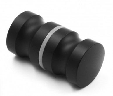 Ручка-кноб круглая Modern для душевой кабины Inoxstore, черная, AISI 304