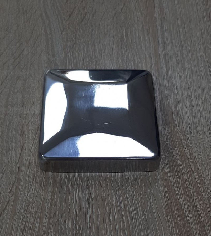 Декоративная крышка Inoxstore "Модерн" 80х80х0,8 мм Ф0мм, полированная, AISI 304