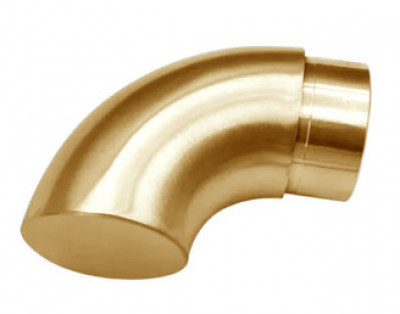 Отвод поручня Inoxstore оконечный Ø 42,4х1,5 мм,  AISI 304, золото