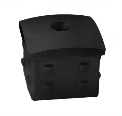 Верхний элемент Inoxstore 40х40х1,5 мм, выпуклый, забивной с насечками, AISI 304, матовый RAL 9005