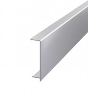 Декоративная крышка на клеммный профиль h-50, алюминий