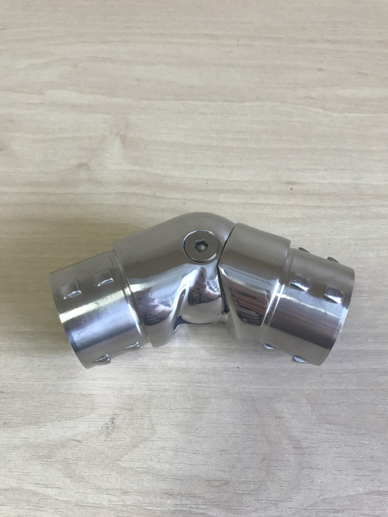 Поворот поручня Inoxstore Ø 50,8х1,5 мм, регулируемый, литой, полированный, AISI 304