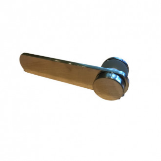 Стеклодержатель Inoxstore пластинчатый 23х115 мм, шайба 25 мм, под стекло 8-10 мм,  приварной, односторонний , полированный, AISI 304