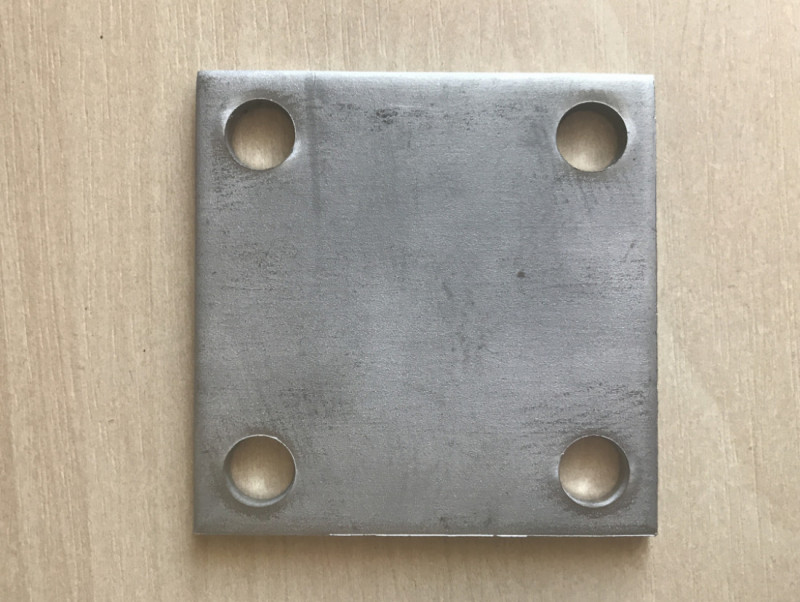 Фланец Inoxstore 75х75х0х4 мм, отверстия М10 мм, приварной , AISI 304