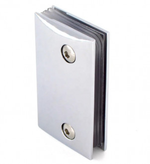 Стеклодержатель Inoxstore "Гонор" стена-стекло, выпуклый, полированный, AISI 304