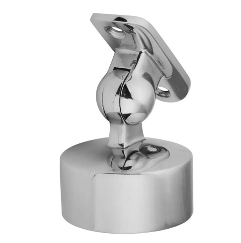 Кронштейн шарнирный на стойку Inoxstore Ø50,8 мм, под поручень Ø42,4 мм, наружный, литой, полированный, AISI 304