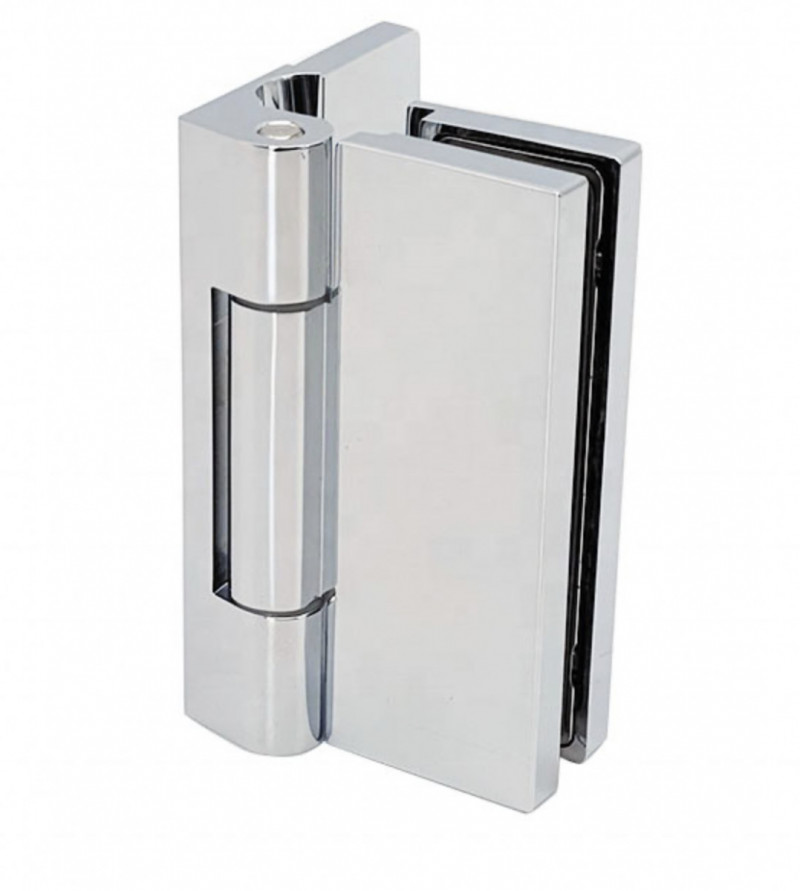 Петля 90° стена-стекло Inoxstore, полированная, AISI 304